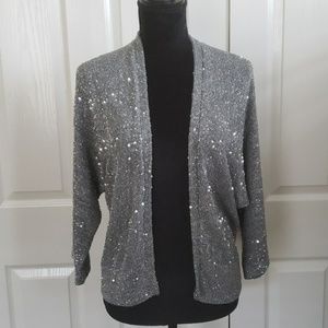 Silver sequins cardigan